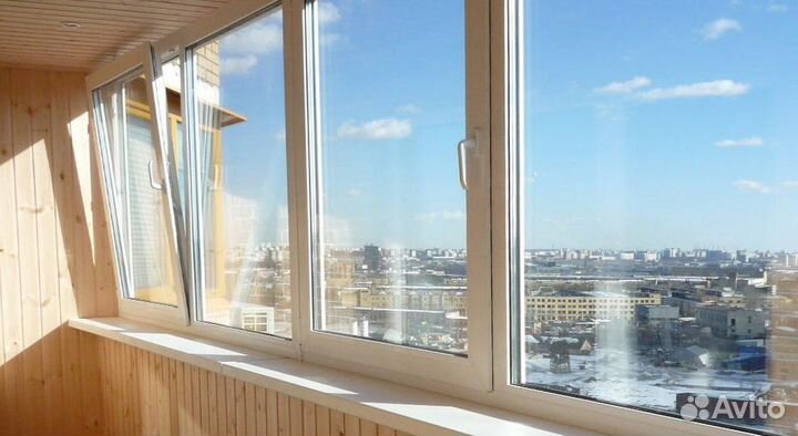 Остекление балконов и лоджий в рассрочку W5056