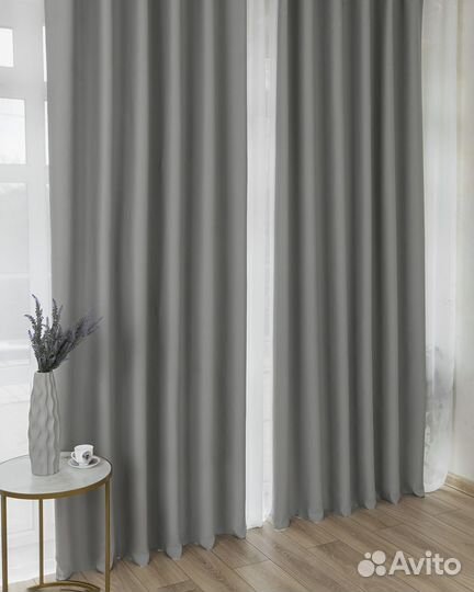 Блэкаут шторы Марсель Серая гавань