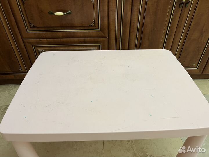 Детский стол и стул IKEA маммут