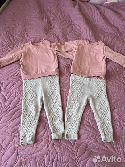 Одежда для двойни девочки 80
