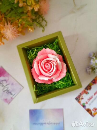 Мыло ручной работы цветы
