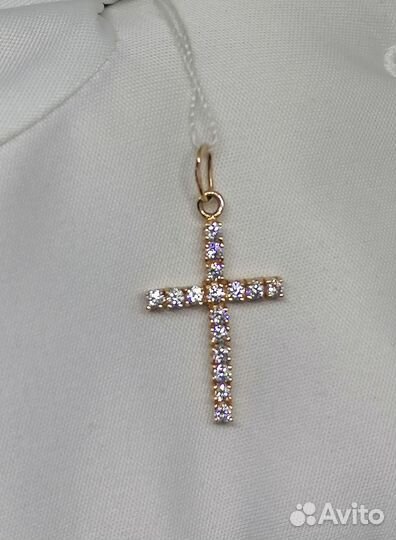 Подвеска с синтетическим камнем Золото