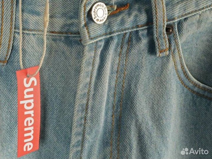 Джинсы широкие Supreme New York