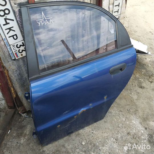 Дверь задняя левая шевроле ланос заз шанс