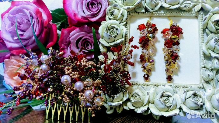 Украшения для волос, диадема, серьги