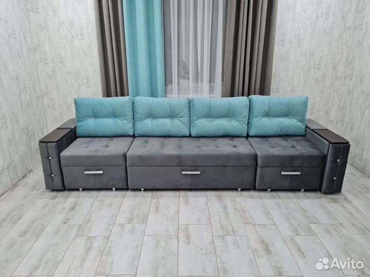 Диван трансформер 3 в 1 со столиком