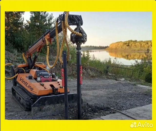 Установим фундамент на винтовых сваях