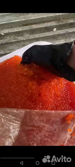 Икра красная горбуши и кеты
