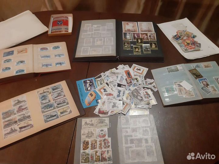 Марки блоками, открытки и старые фотки
