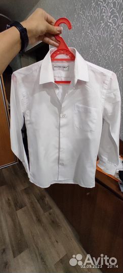 Рубашка школьная 134 рост