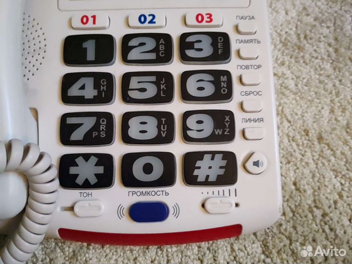 Стационарный проводной телефон akai