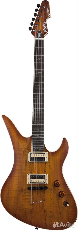 Schecter avenger exotic spalted maple snvb