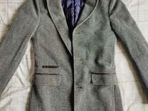 Пальто Zara Зара мужское серое размер S