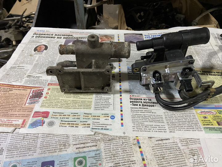 Тройник / фланец / корпус системы охлаждения Mazda