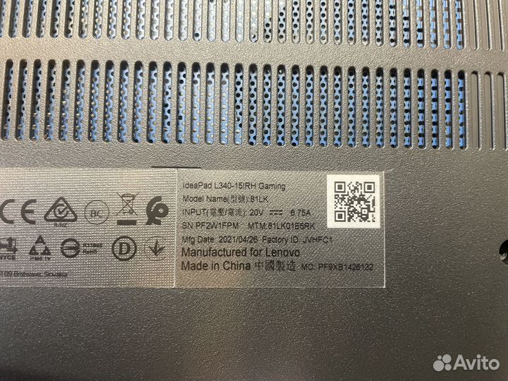 Ноутбук Lenovo IdeaPad L340-15IRH