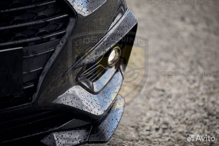 Накладки на бампер Серпы на Хендай Солярис 2