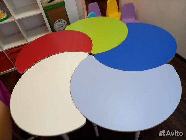 Детские столы модульные Капля
