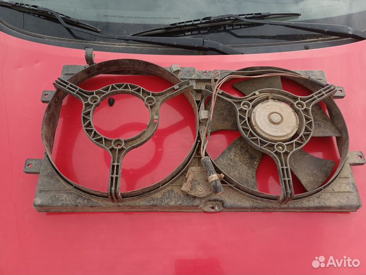 Диффузор в сборе вентилятором chery amulet