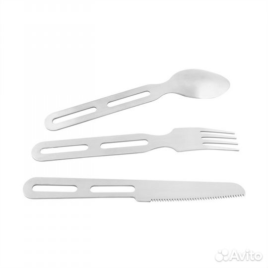 Tatonka Camping Cutlery Set I silver brown