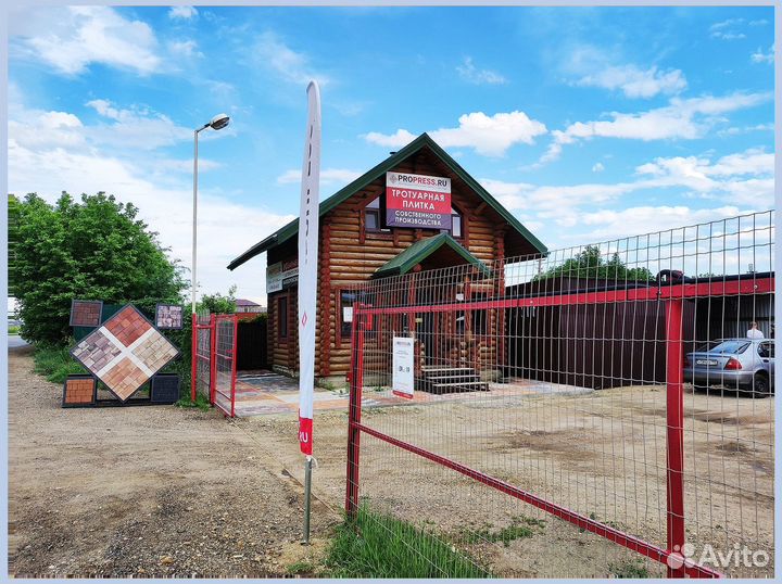 Тротуарная плитка брусчатка 100.200.60 серая