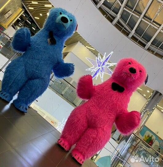 Костюм Голубой мишка Ростовая кукла