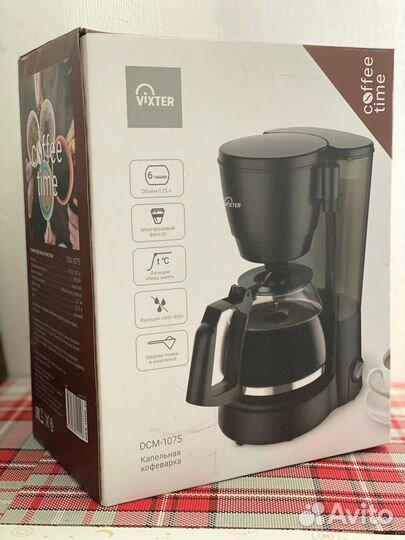Кофеварка капельная vixter DCM-1075