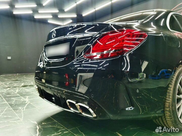 Диффузор C-class w205 С63 AMG стиль 2019+