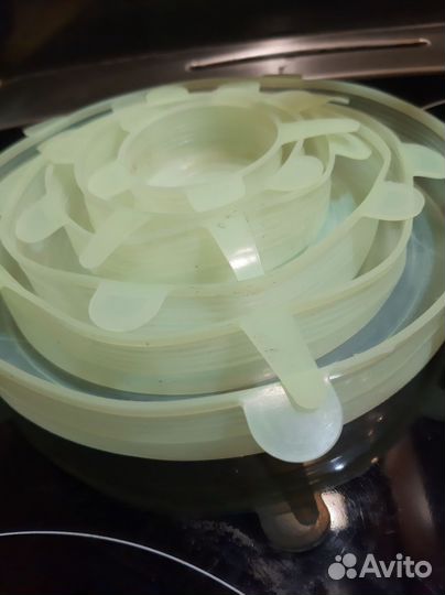 Силиконовая крышка для посуды универсальная