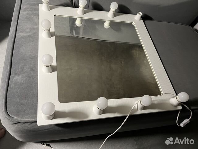 Гримерное зеркало с лампочками бу