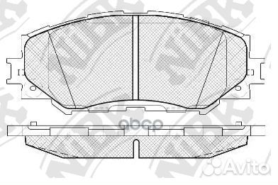 Колодки тормозные дисковые перед PN1524 NiBK