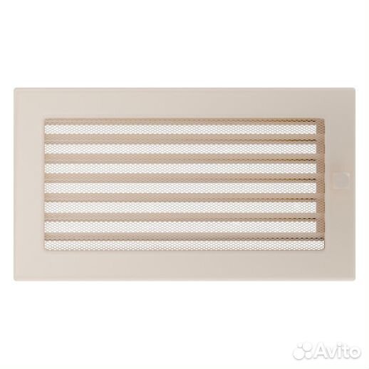 Вент решетка Kratki кремовая с жалюзи 22 см 45 см