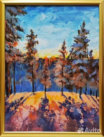 Картина акрилом 