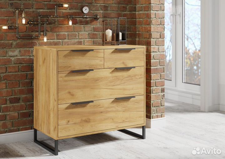 Комод в стиле лофт 001