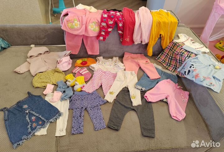 Детские вещи пакетом на девочку 62-68, 74
