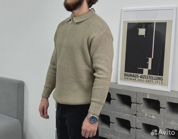 Полузамок свитер мужской
