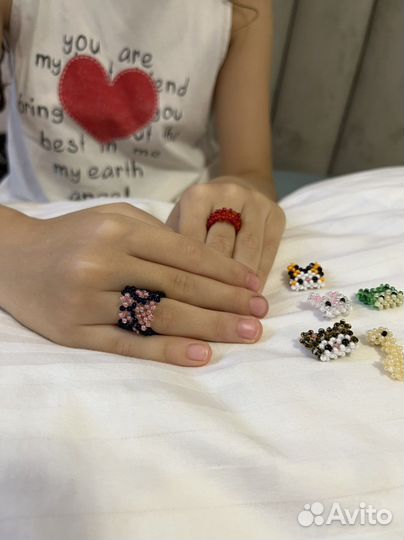 Кольца из бисера