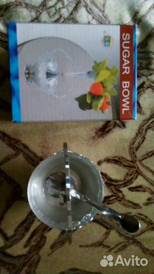 Ваза для сахара металл