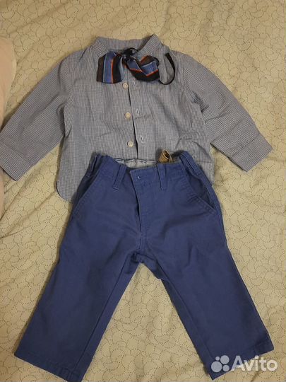 Комплект нарядный на мальчика 4- 6 мес