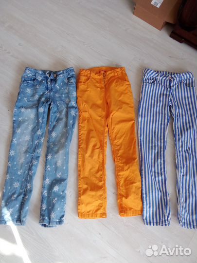 Джинсы для девочки, размер 134