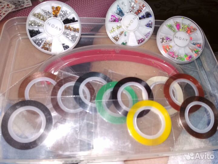 Блестки, наклейки и др. дизайна ногтей, типсорез