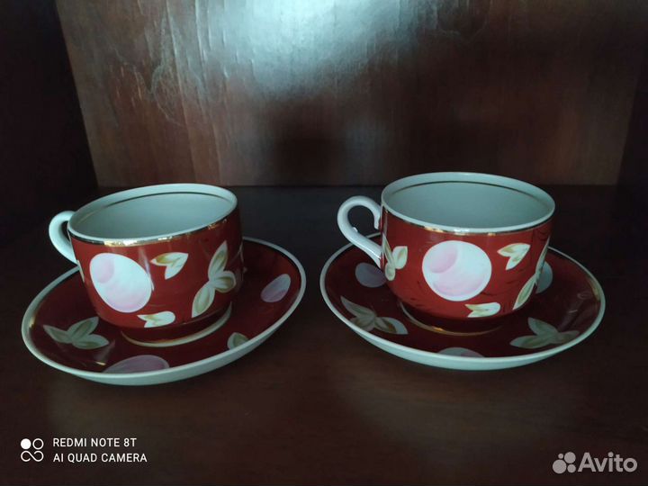 Чайная пара Слива СССР