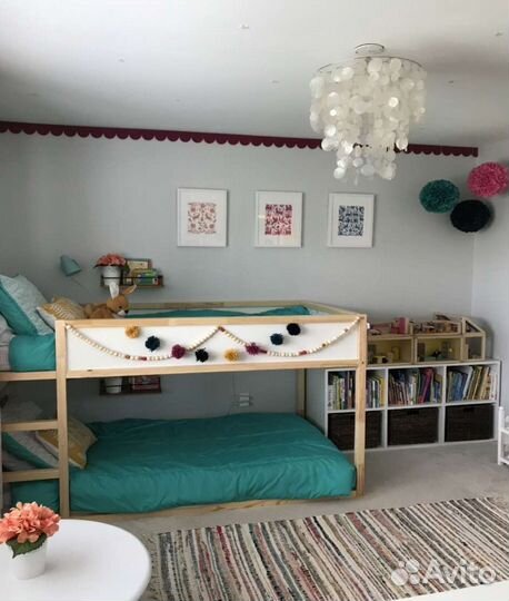 Детская кровать Икеа Кюра с матрасом