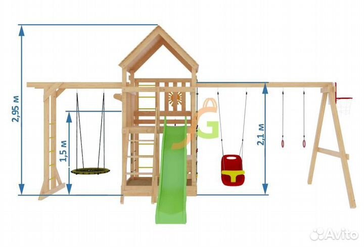 Детская площадка Крафт Pro 2