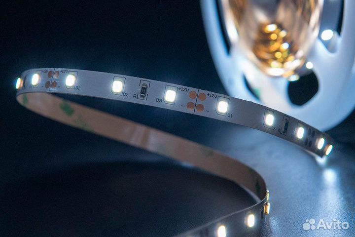 Светодиодная лента 12В 4,8Вт 6500К,3000К