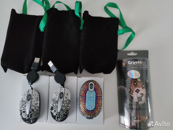 Компьютерная мышь со стразами