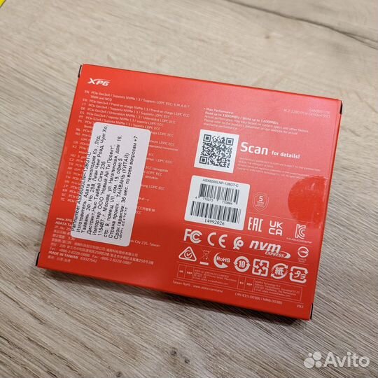 Новый SSD Adata XPG SX 6000 lite 128GB