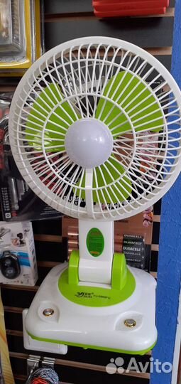 Беспроводной вентилятор настольный + Свет 24ч