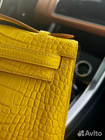 Сумка Hermes Kelly Pochette 22 крокодил alligator