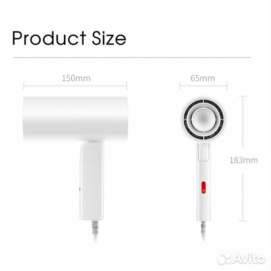 Фен Xiaomi Reepro Mini Power Hair Dryer RP-HC04