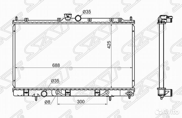 Радиатор Mitsubishi Outlander / Airtrek